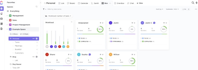 does clickup have databases for knowledge base management