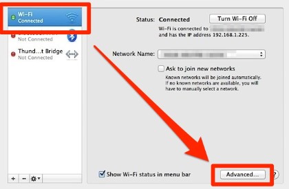 how do i forget a network on mac