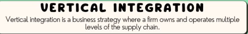 which of the following best describes vertical integration