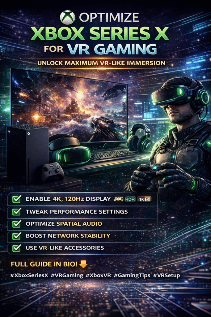 how to optimize xbox series x for vr gaming