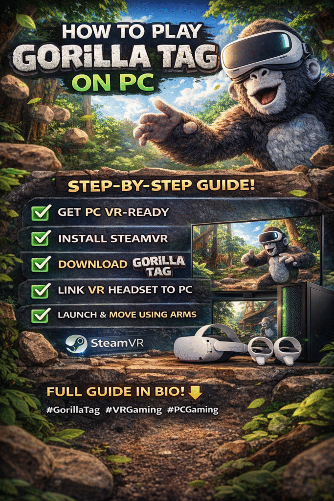 how to play gorilla tag on pc