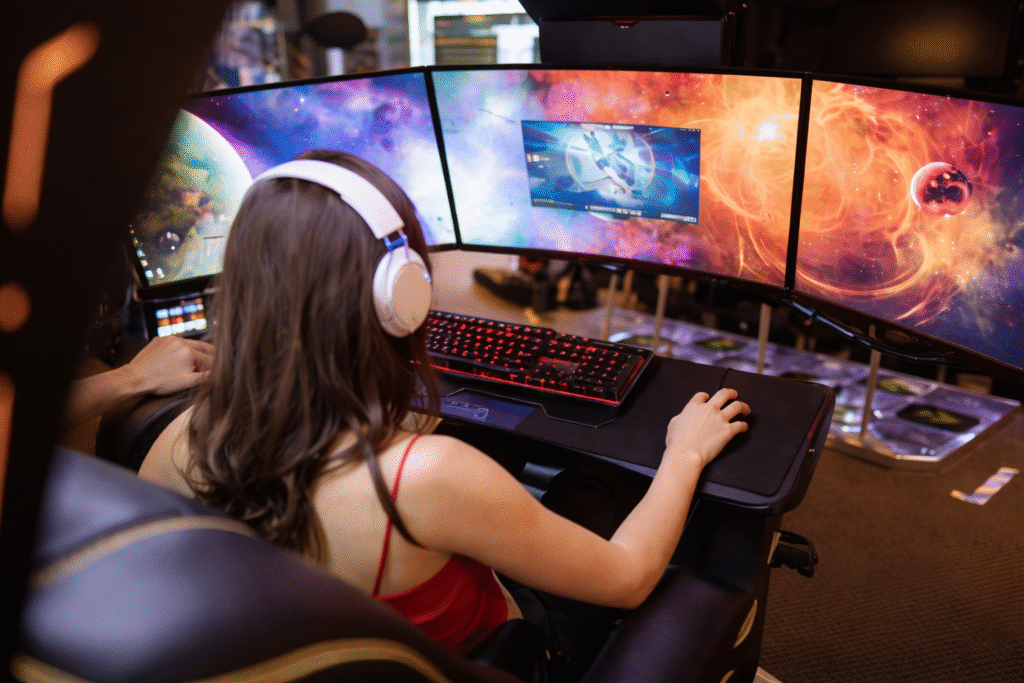 Gaming in a futuristic space world How to Make Money on Twitch Playing Games