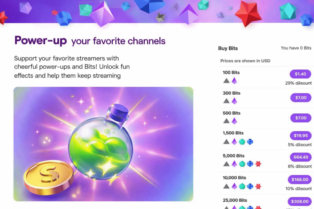 Support your favorite streamers' power-ups How to Make Money on Twitch Playing Games